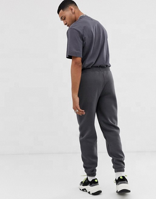 gray oversized sweatpants