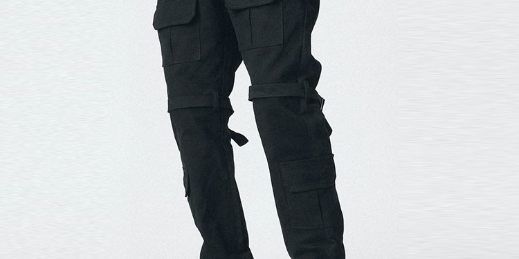 Oem custom button detailing cargo pants street (1)