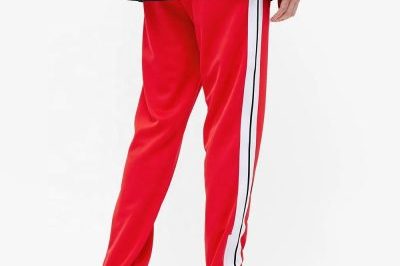 Wholesale custom mens cargo striped track pants (3)